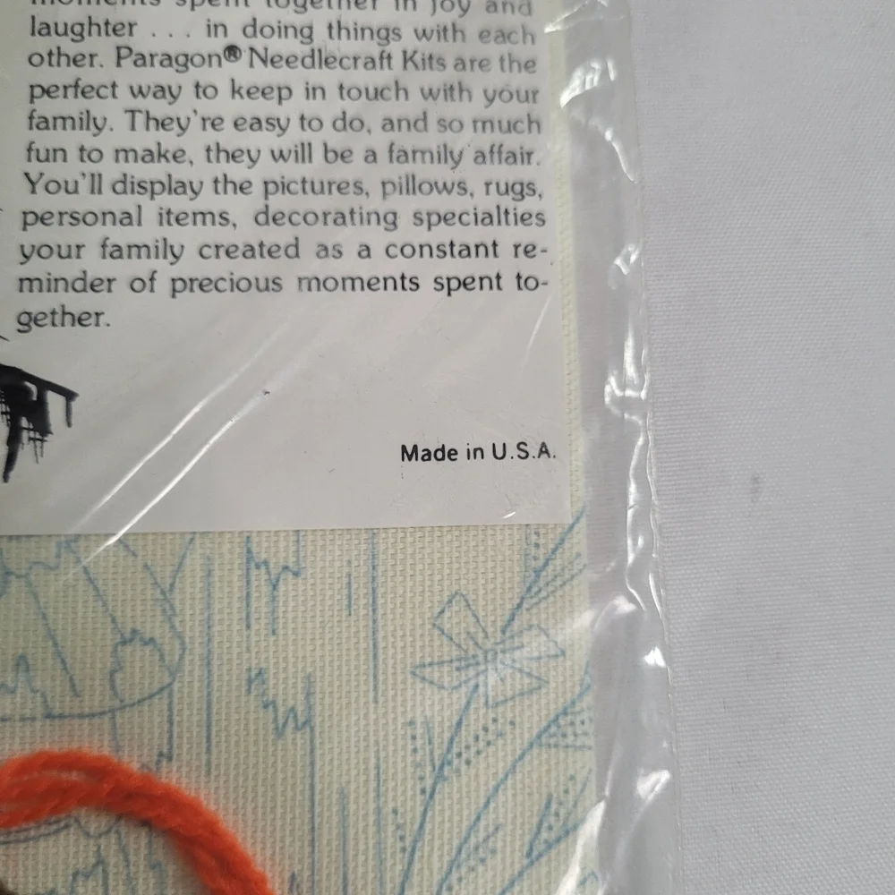 VTG Paragon Embroidery Kit Hummel Design 1976 
